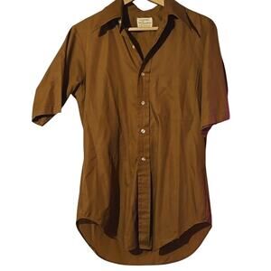Arrow Kent Collection Medium  Brown Button Down Shirt [0144]